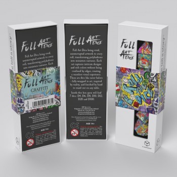 Full Art Dice™ Graffiti kauliukų rinkinys Q-WORKSHOP